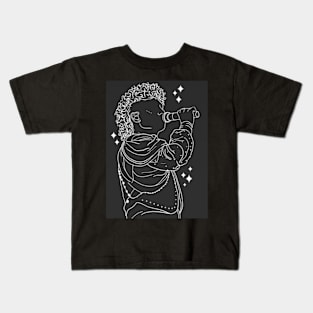 Josh Kiszka II Black and White Kids T-Shirt